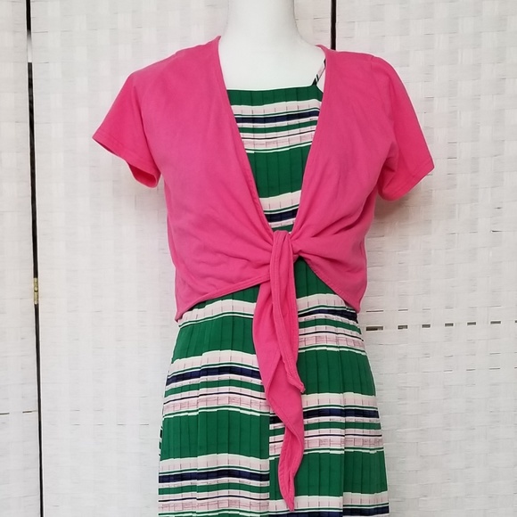 Lazer Heaven Pink Tie Front Bolero - Picture 5 of 5